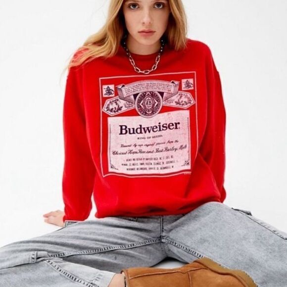 Urban Outfitters Tops - Urban Outfitters Budweiser Sweatshirt